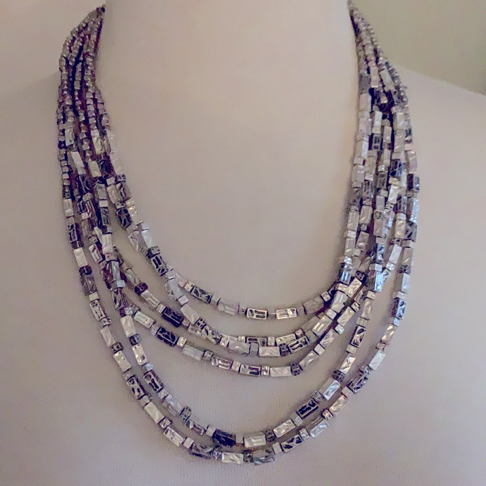 Chico’s Beautiful Multi Strand Statement Necklace - image 1